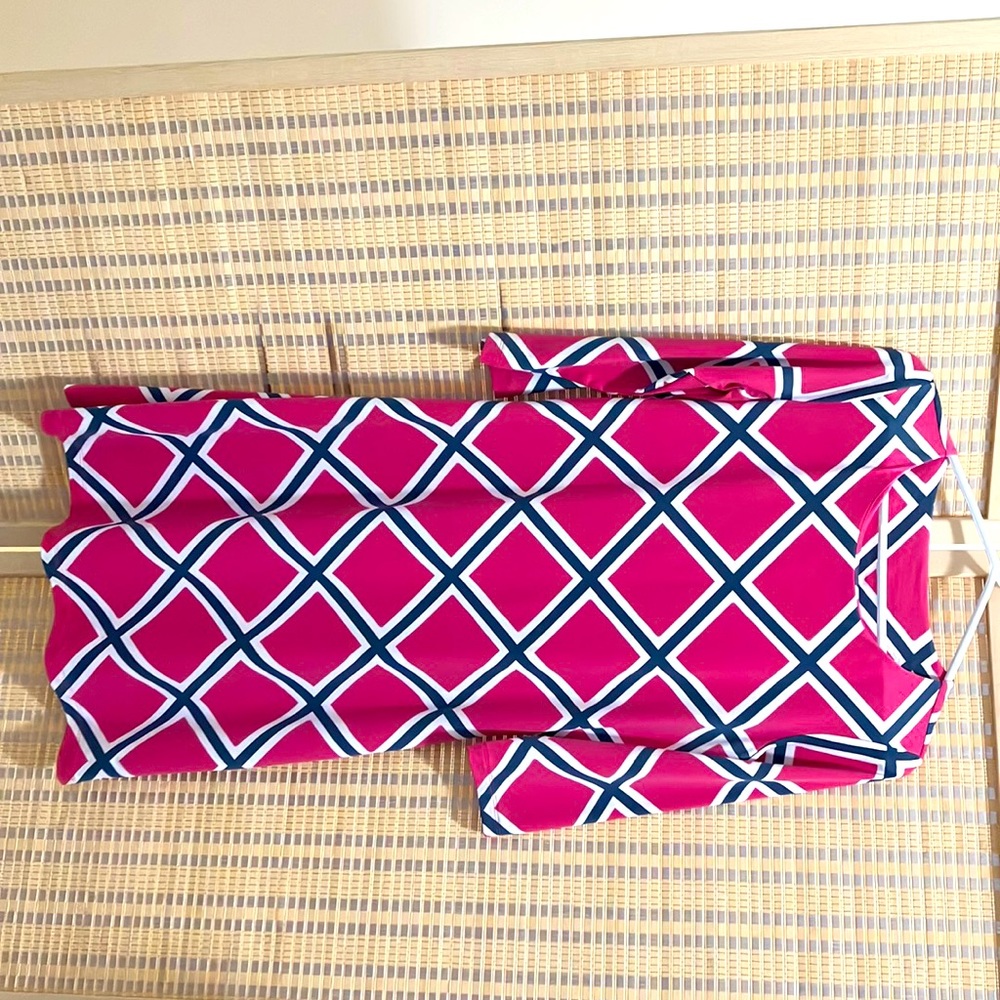 Mahi Gold size Small pink, white, and blue dress. Slightly fitted. Like new.